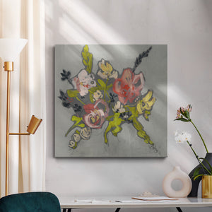 Blush & Paynes Bouquet II-Premium Gallery Wrapped Canvas - Ready to Hang