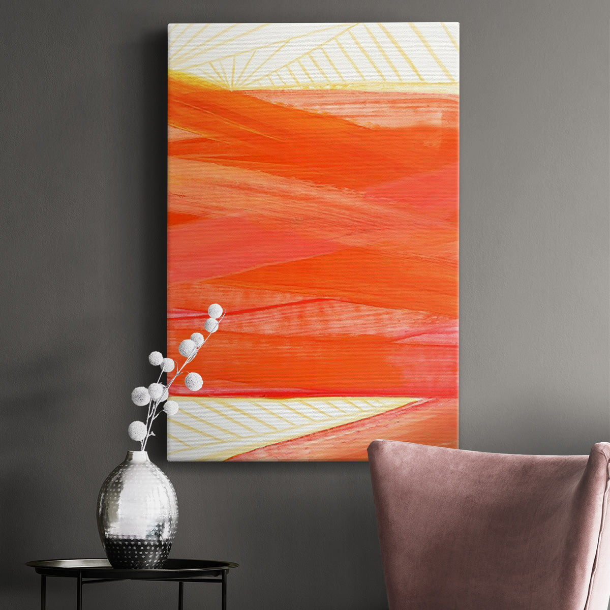 Warm Rays II Premium Gallery Wrapped Canvas - Ready to Hang