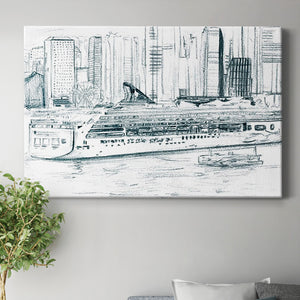 Ferryboats II Premium Gallery Wrapped Canvas - Ready to Hang
