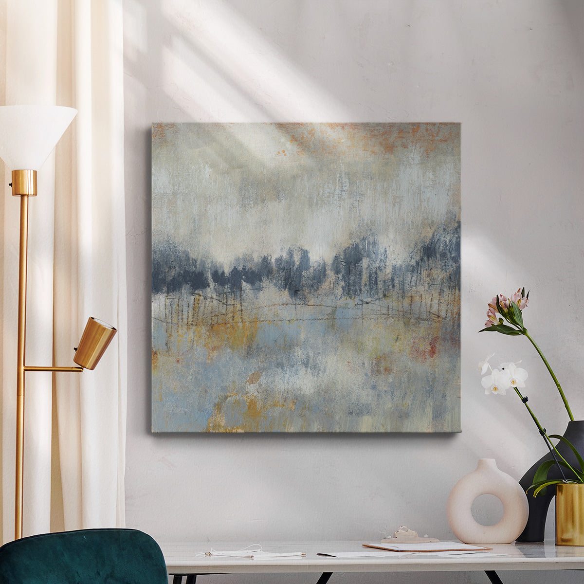 Cool Grey Horizon II-Premium Gallery Wrapped Canvas - Ready to Hang