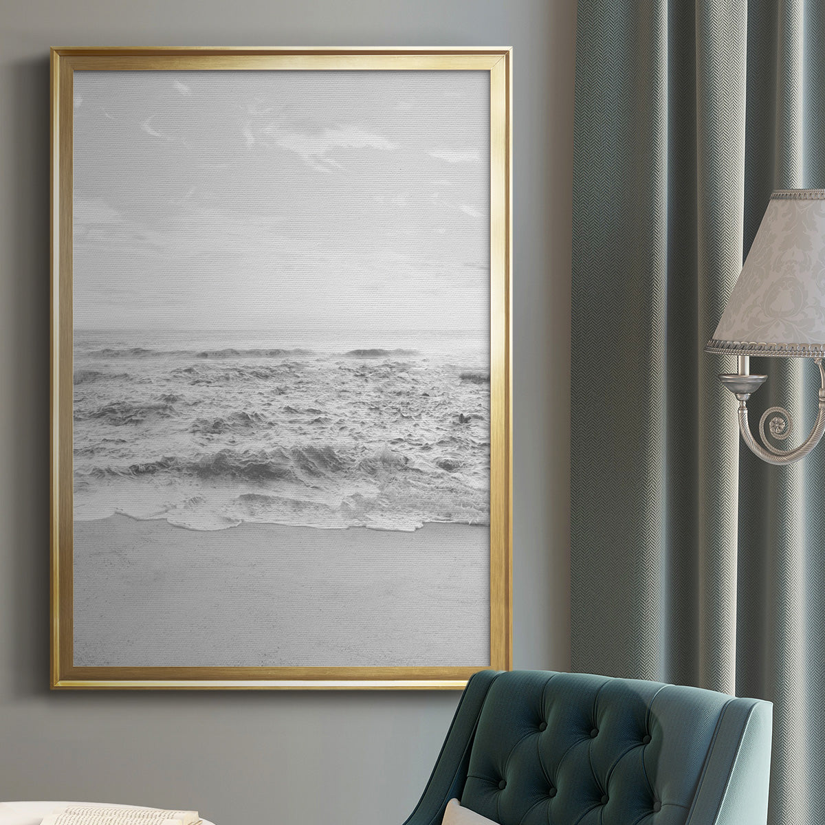 Gentle Tides I Premium Framed Print - Ready to Hang