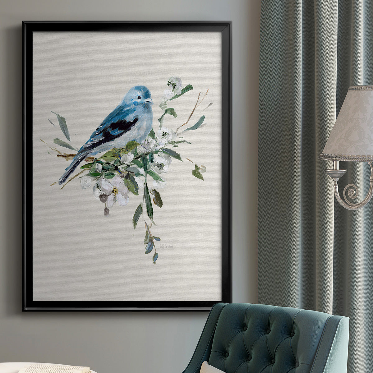 Bluebird Happy I Premium Framed Print - Ready to Hang