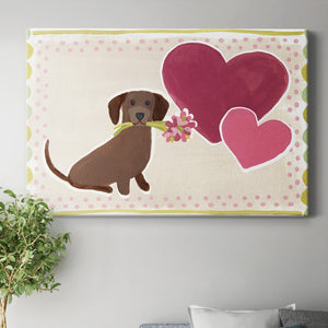 Dachshund Delight Collection A Premium Gallery Wrapped Canvas - Ready to Hang