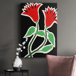 Pop Flowers VI Premium Gallery Wrapped Canvas - Ready to Hang