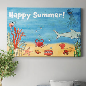 Cute Sea Creatures I Premium Gallery Wrapped Canvas - Ready to Hang