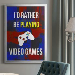 Gamer at Play III Premium Framed Print - Ready to Hang