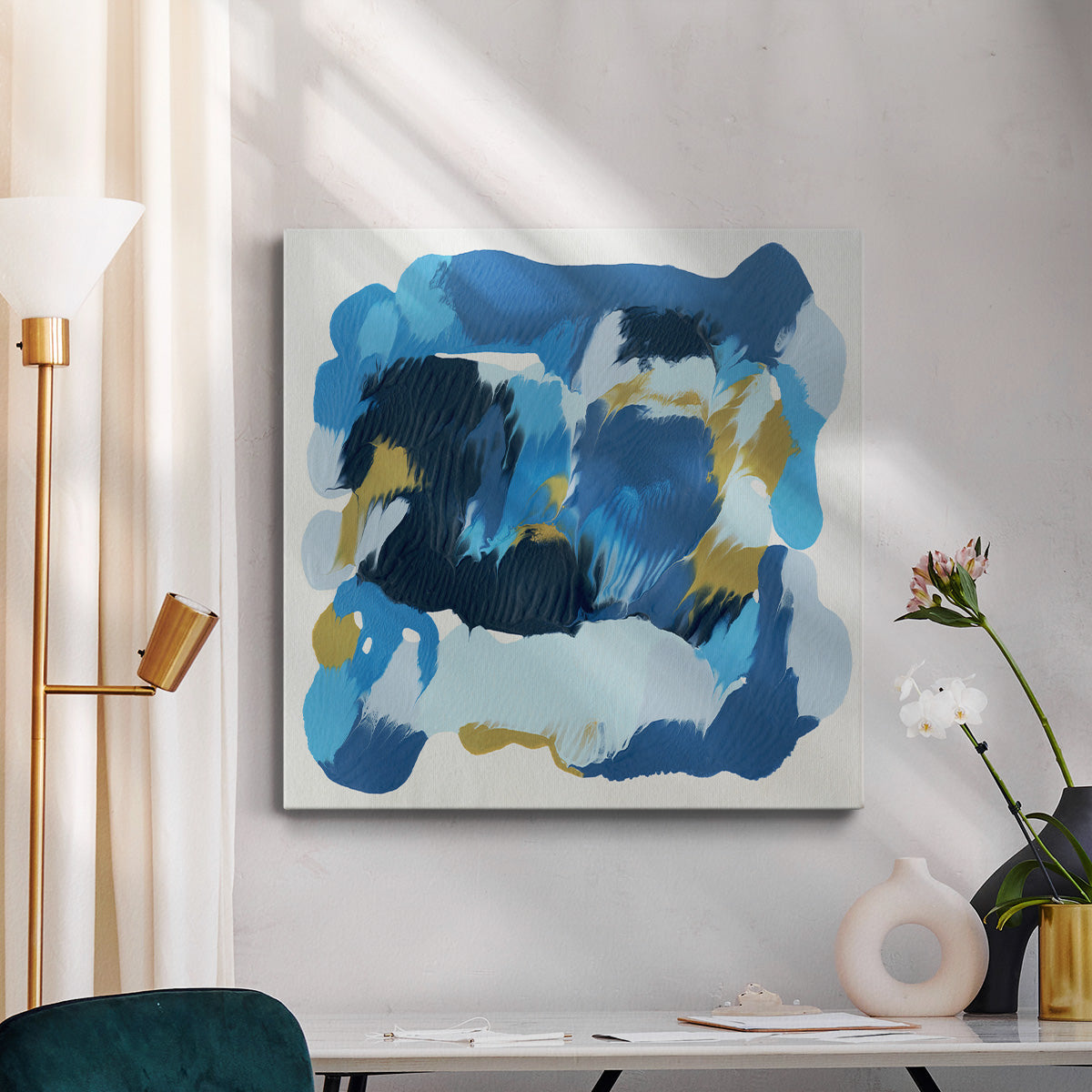 Blue Overture II-Premium Gallery Wrapped Canvas - Ready to Hang