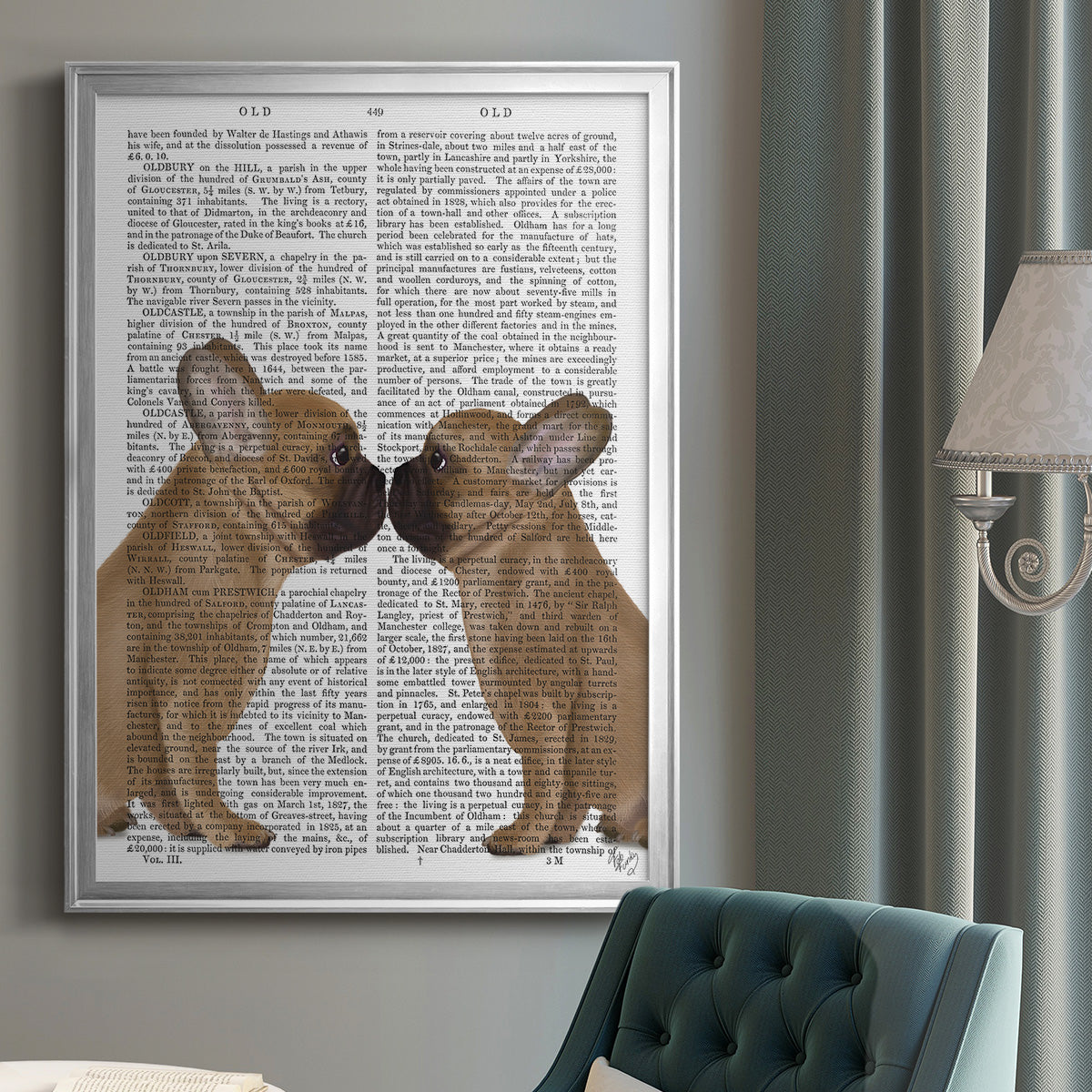 French Kiss Close Up Premium Framed Print - Ready to Hang