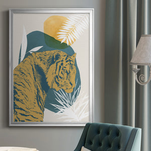 Sepia Botanical Journal I - Modern Framed Canvas Print