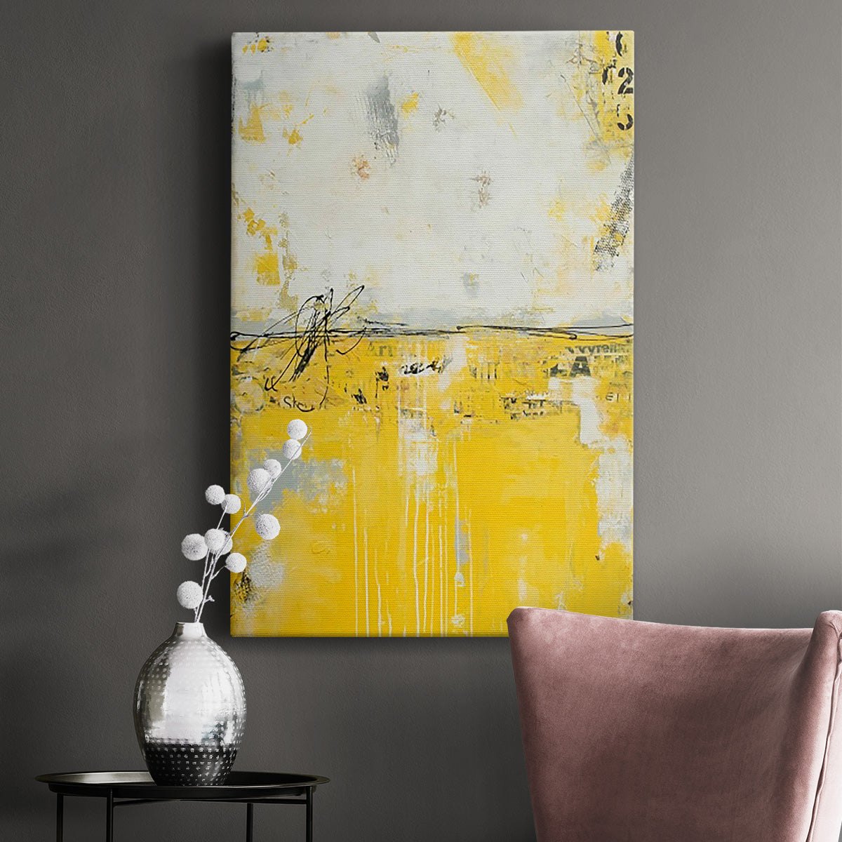 Yellow Bound Premium Gallery Wrapped Canvas - Ready to Hang