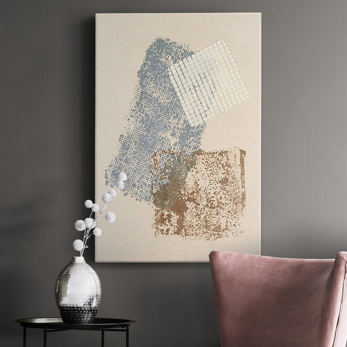 Embellished Scrim I Premium Gallery Wrapped Canvas - Ready to Hang