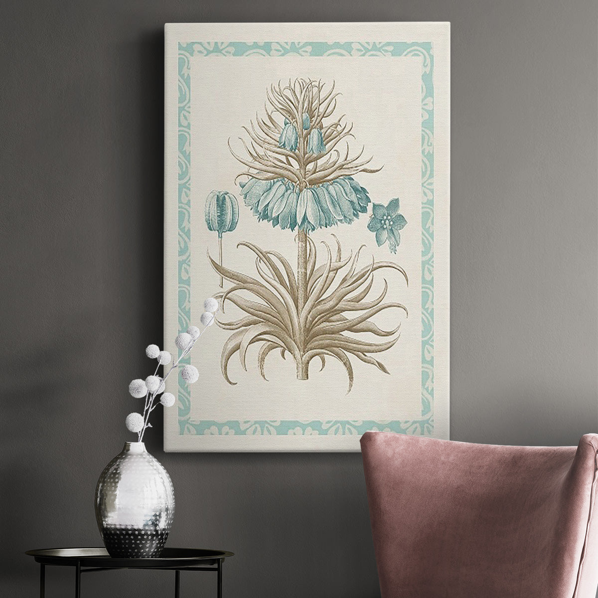 Willow Blue Besler II Premium Gallery Wrapped Canvas - Ready to Hang