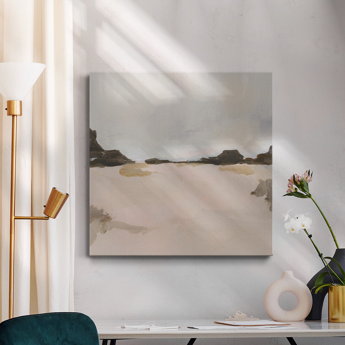 Misty Horizon Line II-Premium Gallery Wrapped Canvas - Ready to Hang