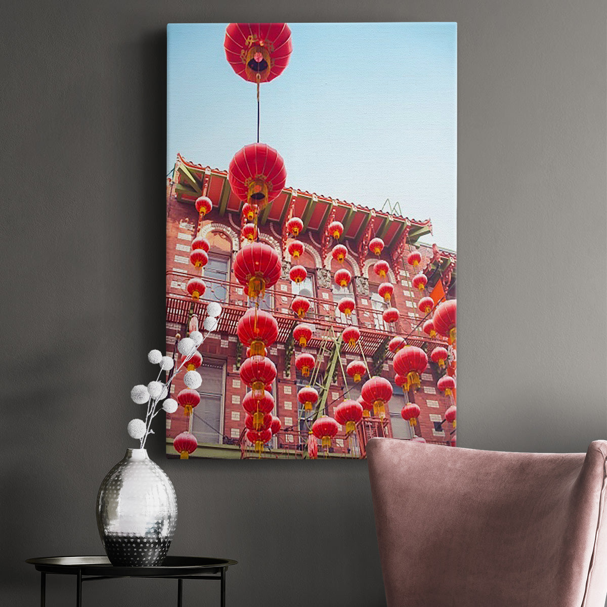 Lovely Lanterns I Premium Gallery Wrapped Canvas - Ready to Hang