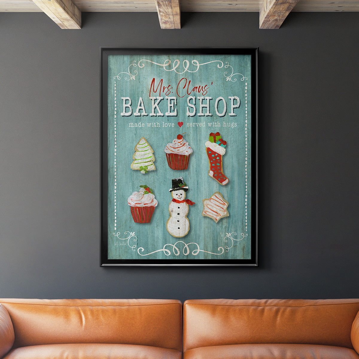 Mrs. Claus Bake Shop Premium Framed Print - Ready to Hang