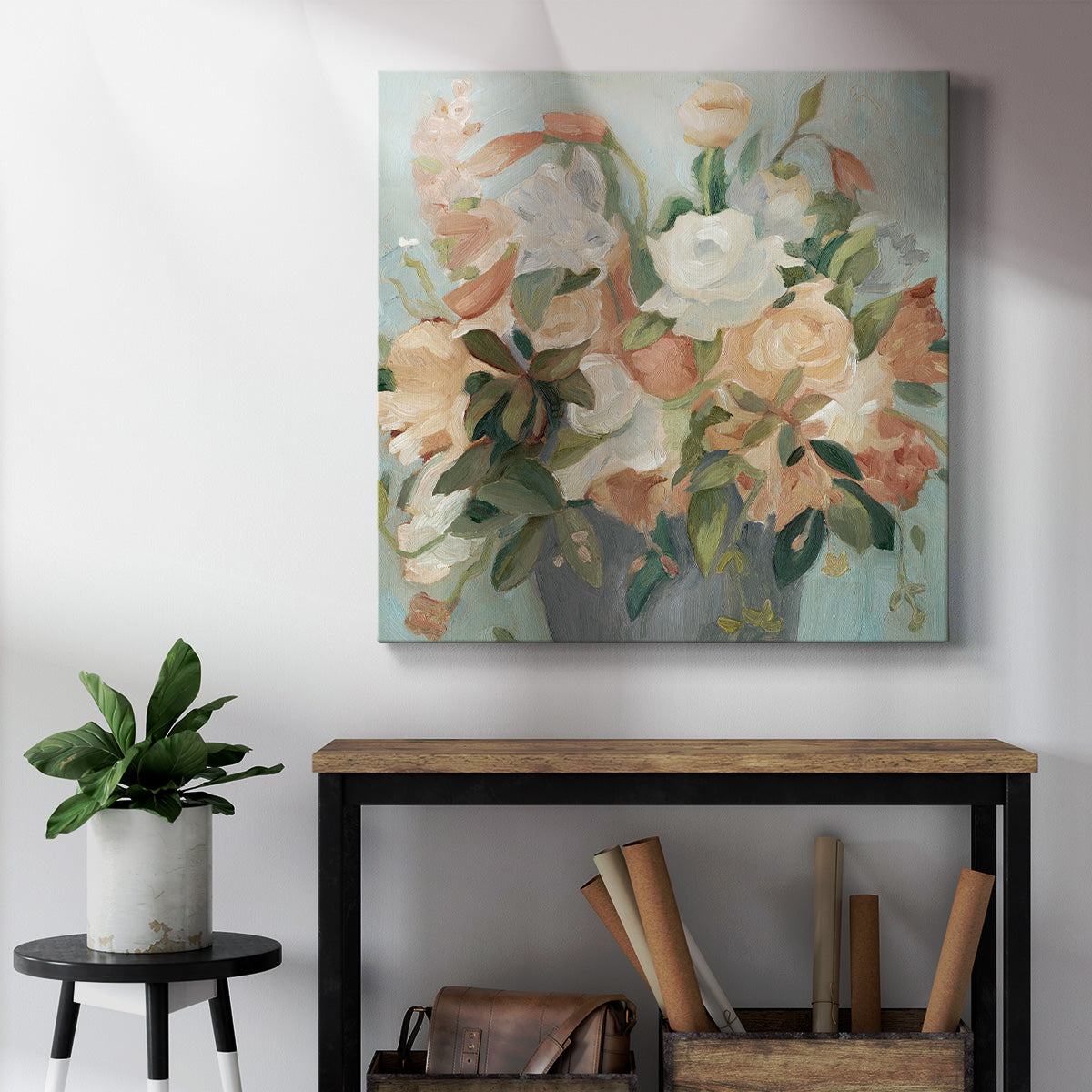 Soft Pastel Bouquet II-Premium Gallery Wrapped Canvas - Ready to Hang