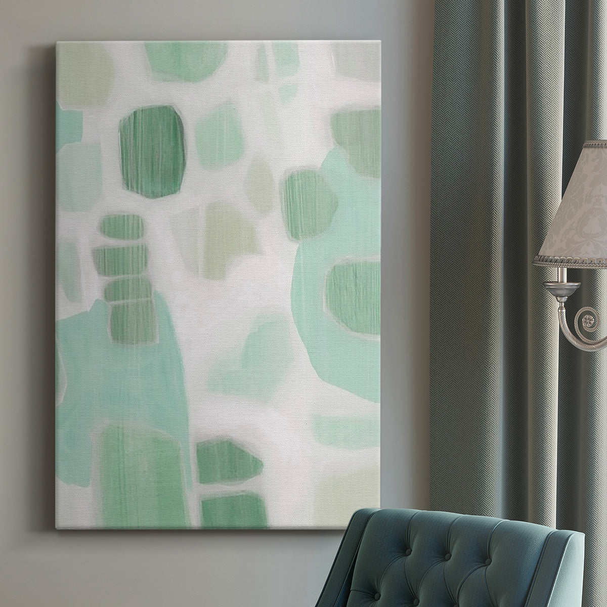 River Shapes I Premium Gallery Wrapped Canvas - Ready to Hang