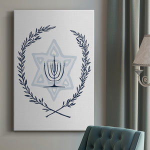 Happy Hanukkah I Premium Gallery Wrapped Canvas - Ready to Hang