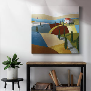 Illustrated Italian Landscape & Nature I-Premium Gallery Wrapped Canvas - Ready to Hang