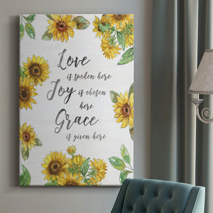 Grace Given Here Premium Gallery Wrapped Canvas - Ready to Hang
