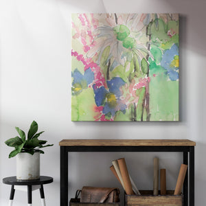 Watercolor Floral Accent I-Premium Gallery Wrapped Canvas - Ready to Hang