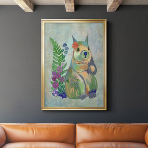 Fantastic Florals Squirrel Premium Framed Print - Ready to Hang