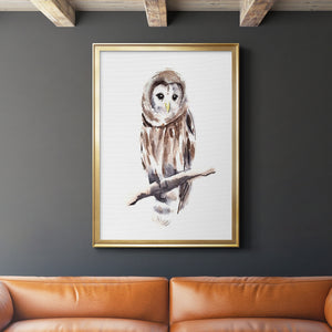 Barred Owl Impressions I Premium Framed Print - Ready to Hang