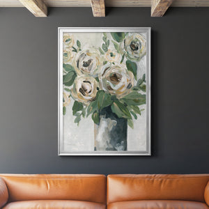 Floral Depth Premium Framed Print - Ready to Hang