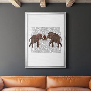 Elephant Bouquet, Landscape Premium Framed Print - Ready to Hang