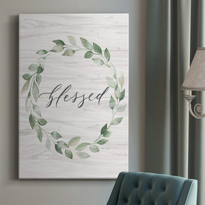 Blessed Wreath Premium Gallery Wrapped Canvas - Ready to Hang