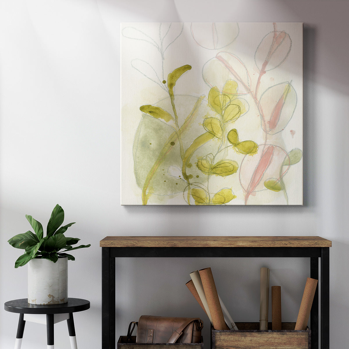 Celadon Trace II-Premium Gallery Wrapped Canvas - Ready to Hang