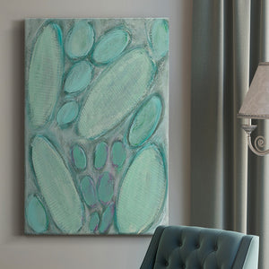Blue Orbs I Premium Gallery Wrapped Canvas - Ready to Hang