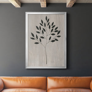 Leaves and Wood I Premium Framed Print - Ready to Hang