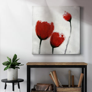 Red Drops VII-Premium Gallery Wrapped Canvas - Ready to Hang