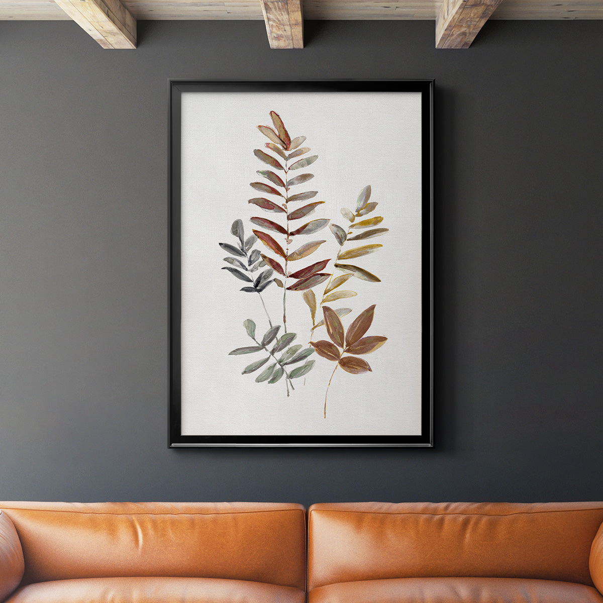 Autumn Leaves I Premium Framed Print - Ready to Hang