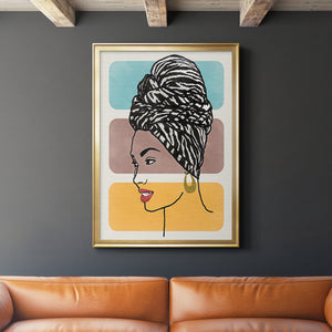 Head Wrap II Premium Framed Print - Ready to Hang