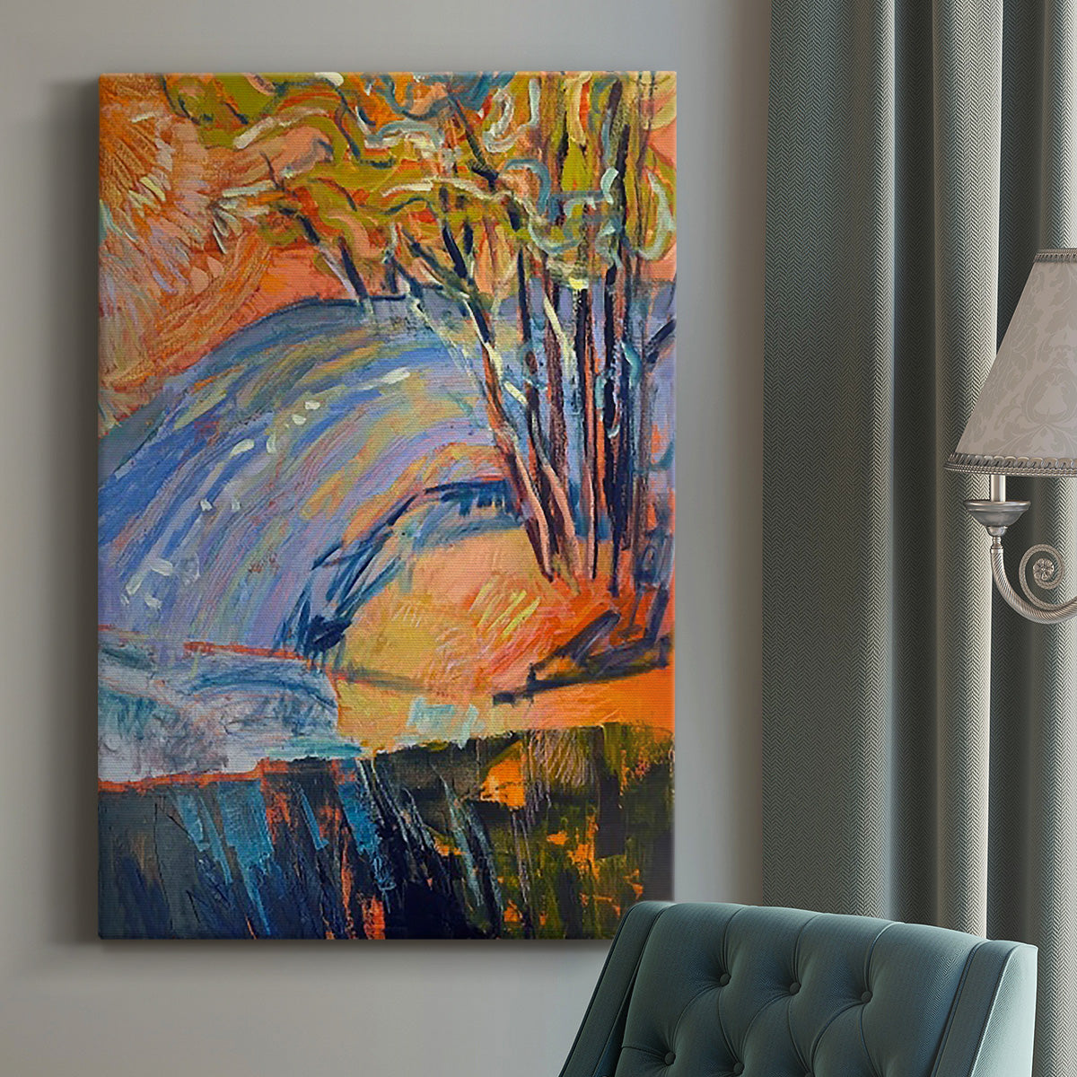 Cadmium Winter Solstice III Premium Gallery Wrapped Canvas - Ready to Hang