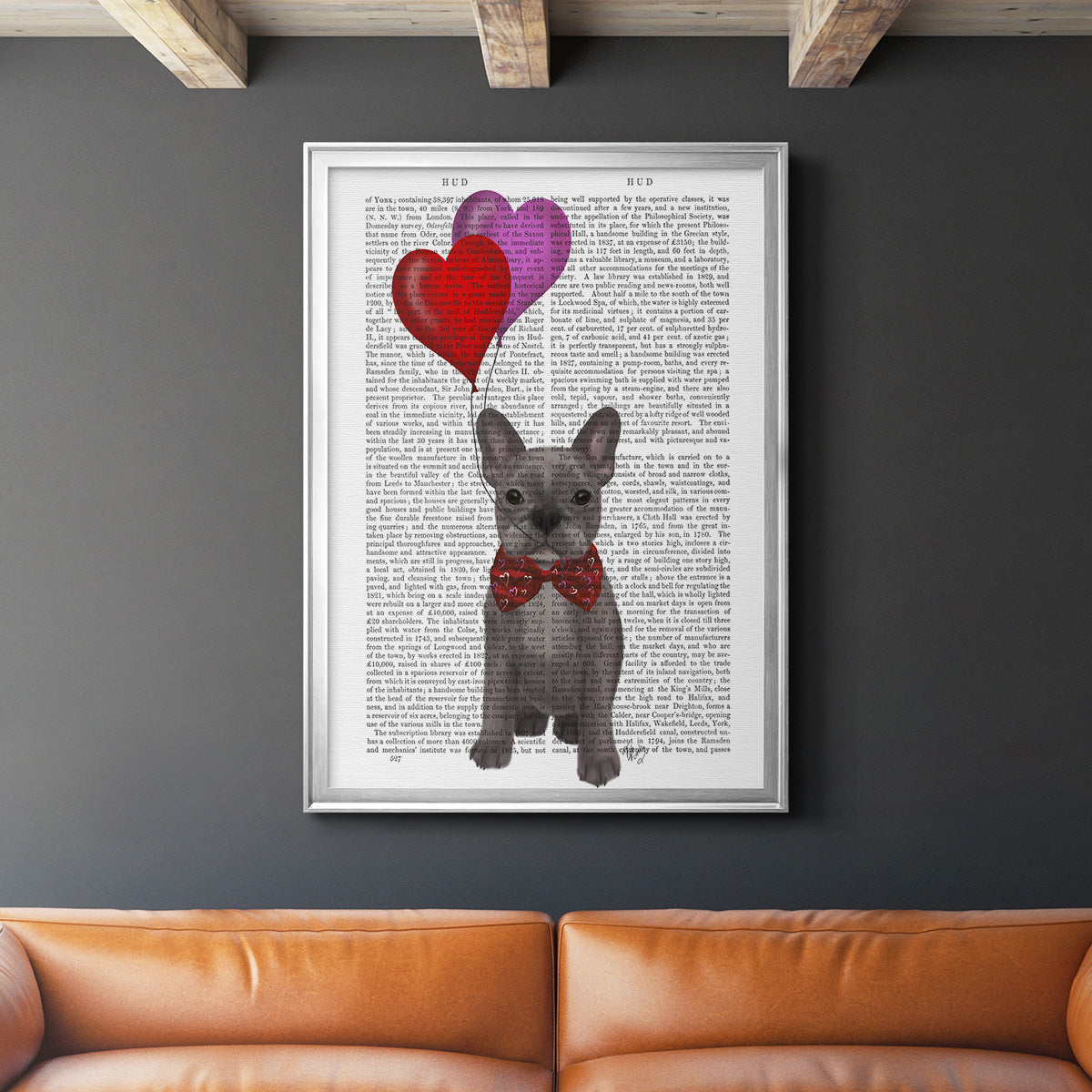 French Bulldog and Balloons Premium Framed Print - Ready to Hang