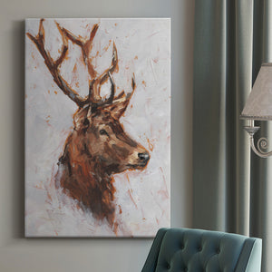 Stag Study II Premium Gallery Wrapped Canvas - Ready to Hang