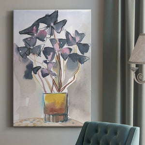 Oxalis in Vase II Premium Gallery Wrapped Canvas - Ready to Hang