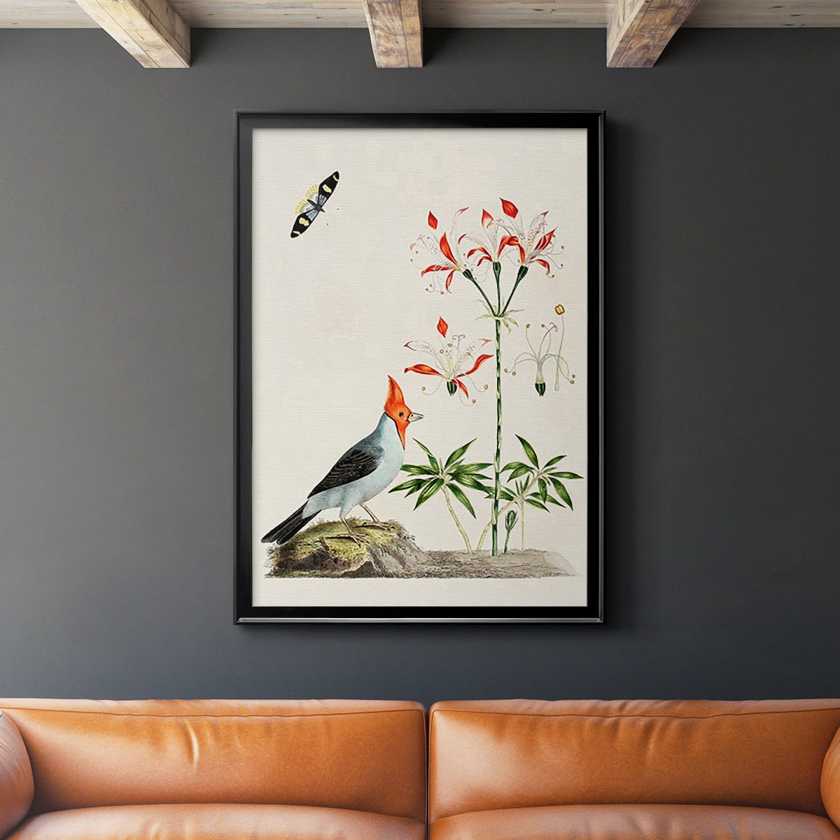 Bird in Habitat I Premium Framed Print - Ready to Hang