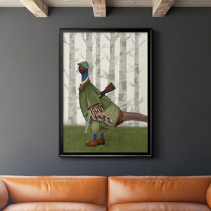 Pheasant Shooting Party 1 Premium Framed Print - Ready to Hang