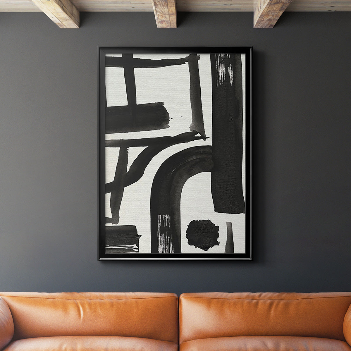 Inkwell Intersect I Premium Framed Print - Ready to Hang