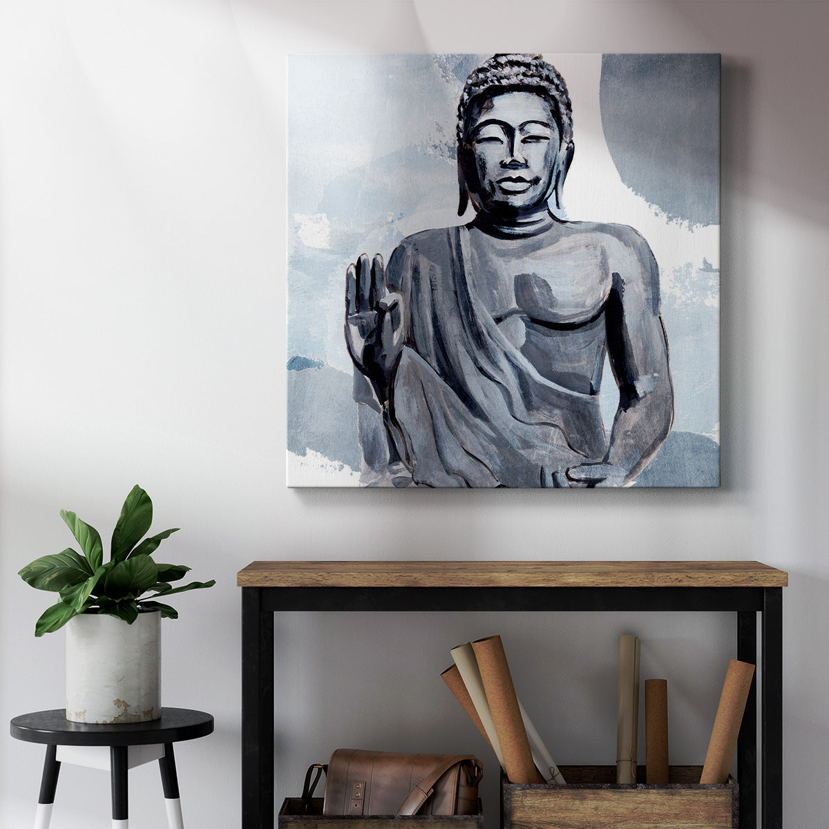 Awaken in Blue III-Premium Gallery Wrapped Canvas - Ready to Hang