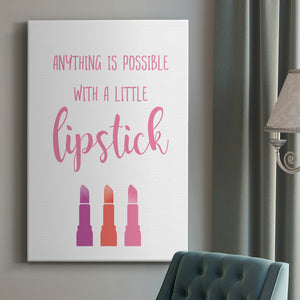 Little Lipstick Premium Gallery Wrapped Canvas - Ready to Hang