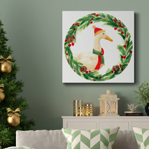 Merry Quackmas Collection C-Premium Gallery Wrapped Canvas - Ready to Hang
