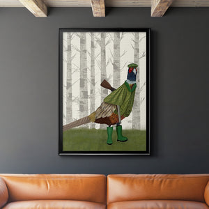 Pheasant Shooting Party 2 Premium Framed Print - Ready to Hang