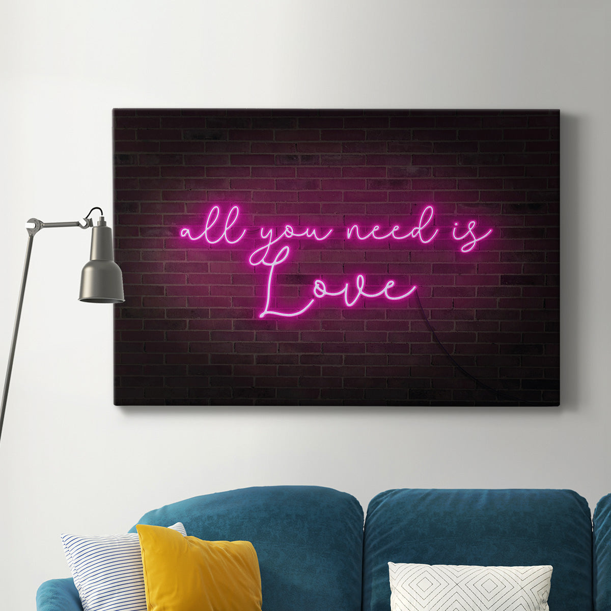 Neon Love I Premium Gallery Wrapped Canvas - Ready to Hang