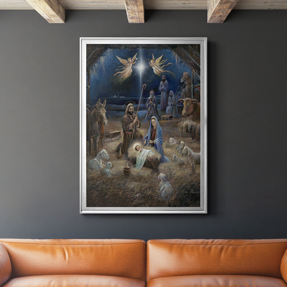 Silent Night Premium Framed Print - Ready to Hang