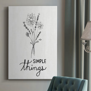 Simple Things Sketch Premium Gallery Wrapped Canvas - Ready to Hang